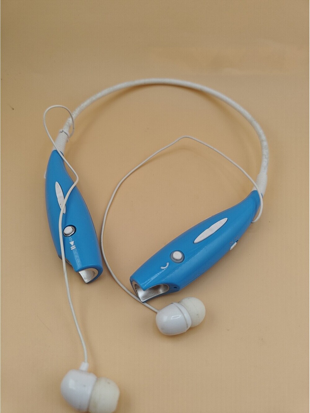 LG Tone HBS-730 Wireless Bluetooth Headset Neckband Stereo White Blue
